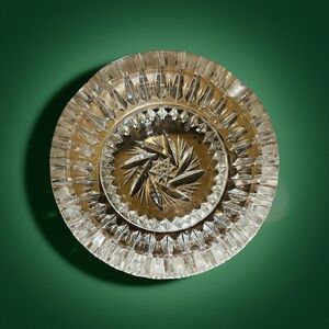 American Cut Lead Crystal Ashtray